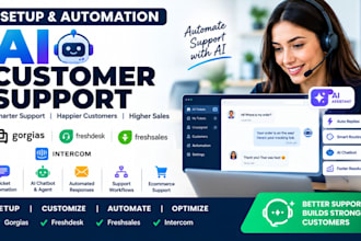 set up gorgias freshdesk intercom ai customer support