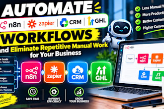 streamline n8n, zapier, CRM automation for business lead followup and data entry