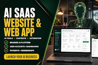 build ai saas website, ai web app, and ai chatbot platform