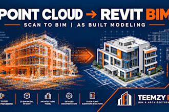 convert point cloud to revit bim model and scan to bim