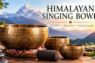 record authentic singing bowl sounds for meditation and relaxation