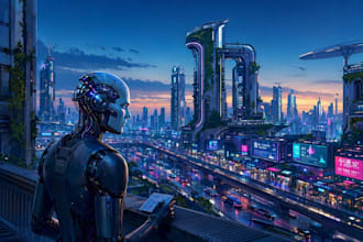 make sci fi illustration and sci fi sci fi illustration art