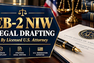 write your eb2 niw proposed endeavor statement as a US attorney