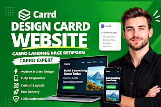 design carrd website carrd landing page redesign carrd expert design carrd co