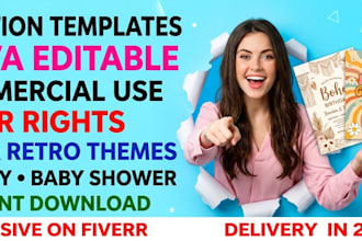 design commercial use canva templates for etsy sellers