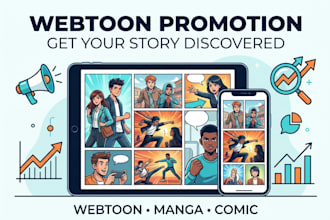 promote your webtoon, webcomic, manga and comic for organic growth