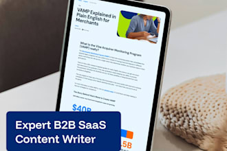 write SEO b2b saas blog articles
