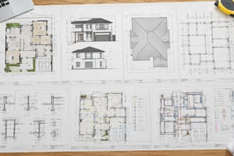create 2d floor plan, architectural, structural and mep city city permit drawing