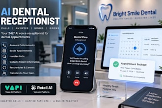 build dentist ai receptionist vapi retell voice booking agent system