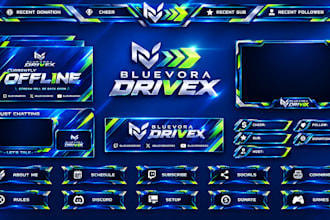 design stream overlay, kick, twitch overlay, twitch logo, banner