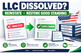 reinstate your US llc, file annual report and restore good standing