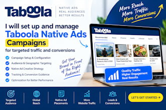 set up and manage your taboola native advertising campaign