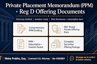 draft a comprehensive private placement memorandum for your capital raise