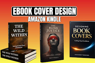 design kindle ebook cover, amazon KDP book cover, ebook cover and book cover
