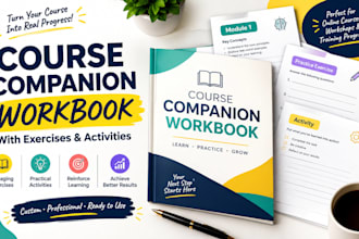 create a course companion workbook with exercises and activities
