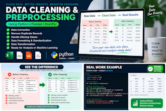 clean, preprocess, and prepare your data using python