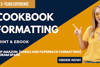 design and format cookbooks for amazon kdp