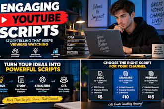 write engaging youtube video scripts