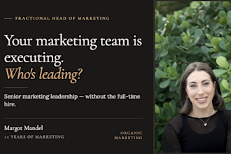 be your fractional head of marketing and build your growth strategy