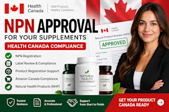 get health canada npn approval for your supplement and natural health product