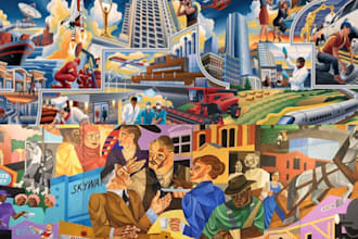 design custom mural wall art, graffiti, wallpaper and wall art