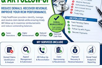 manage medical billing denials and ar follow up