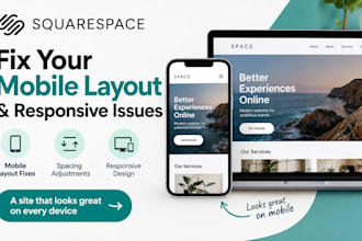 fix your squarespace mobile layout and responsive issues