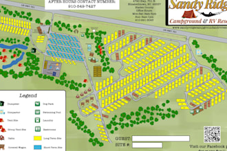 create a campground map, rv park map, holiday park map and detailed site plan
