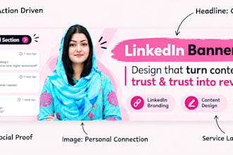 design a professional linkedin banner