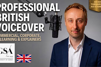 record your professional british male voiceover