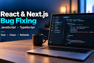 fix react nextjs and javascript bugs on your website