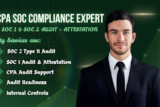 provide soc 1, soc 2 audit report and attestation  for saas companies as CPA