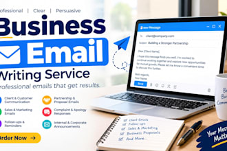 write professional business emails corporate messages and client communication