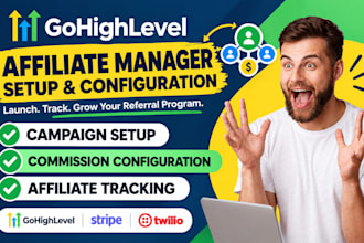 setup gohighlevel affiliate manager and referral tracking campaigns commissions