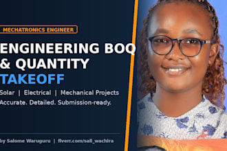 do electrical takeoff, boq, material list, quantity survey