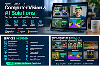 develop computer vision and ai projects using python opencv