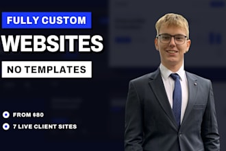make you a custom website built and designed from ground