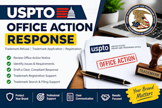 respond to uspto office action, trademark refusal and trademark response
