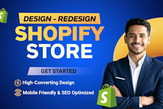 build shopify store design or redesign, shopify dropshipping store