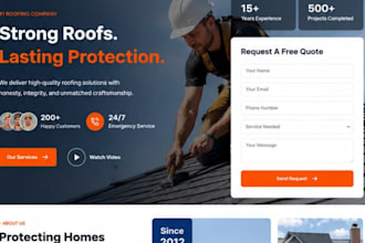 build squarespace flat roof website tpo roofing epdm commercial roofer site