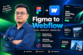 build a modern responsive webflow website