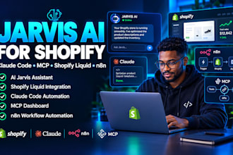 build setup jarvis ai shopify liquid integration claude code mcp dashboard n8n