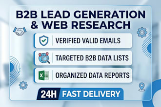 do b2b lead generation and web research