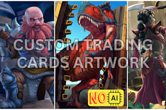 draw artwork for custom trading card tcg tabletop ttrpg magic the gathering mtg