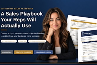 create your custom b2b sales playbook and scripts