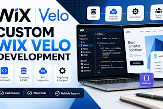 develop wix velo code, API integration and custom functionality