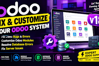 fix odoo bugs customize odoo modules database errors and server issues v18