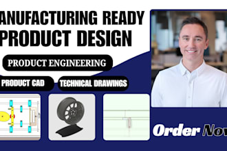 create manufacturing ready product cad and technical drawings