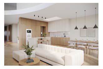 create interior design and realistic 3d rendering