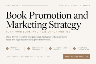 create a book promotion and marketing strategy for authors